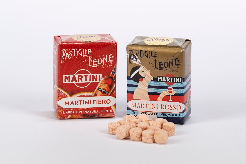 Pastiglie Leone Martini Rosso scatoletta 30 gr. caramelle