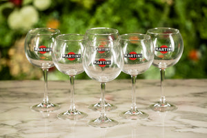 MARTINI BALLOON GLASS 6 glasses - AVAILABLE ONLY FOR PICKUP AT MARTINI SHOP, PESSIONE